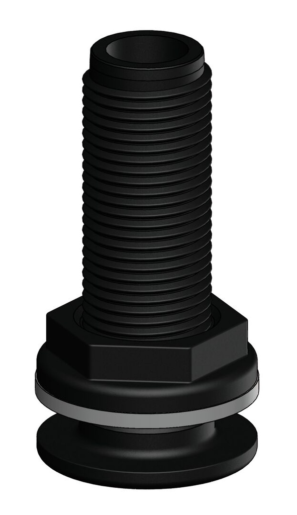 Läpivienti 1/2", musta 5090424