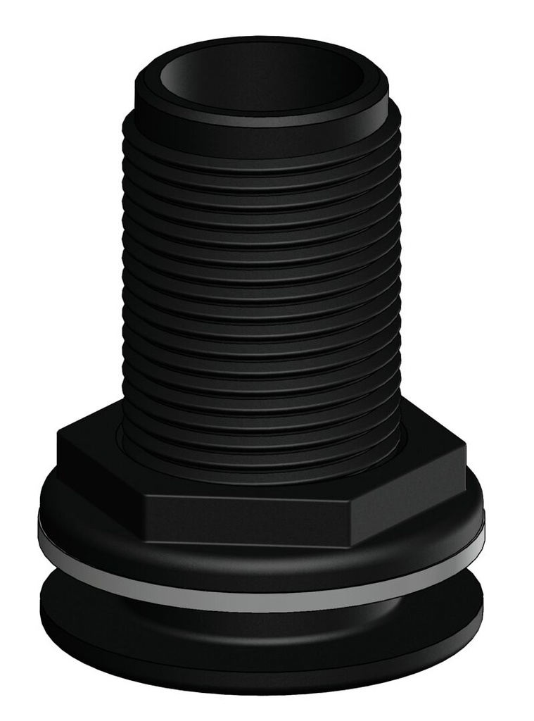 Läpivienti 1", musta 5090422