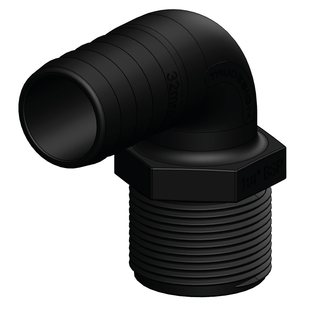 Letkuliitin 1 1/4", 90 astetta, 32mm