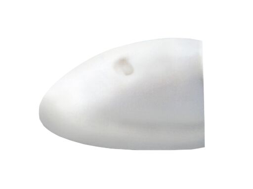 Päätehela valkoinen, Radial 40 mm listaan L35/ Rad40 130-500-050