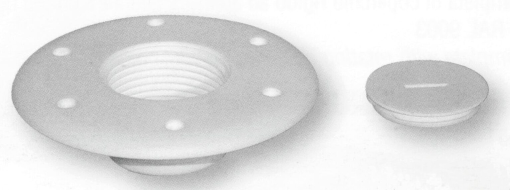 Pöydänjalan lattialaippa valkoinen 