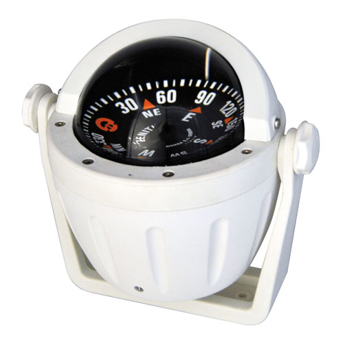 Kompassi BZ2, 80mm, 5 astetta, 12V, musta/valkoinen, High-speed