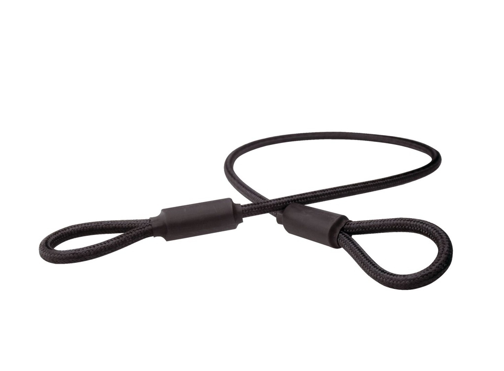 Lukitusvaijeri 9mm/1,5m, musta 