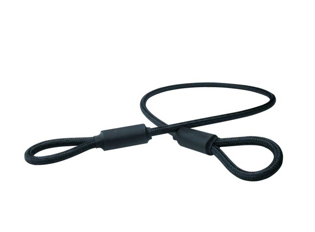 Lukitusvaijeri 3m, musta, 9mm 