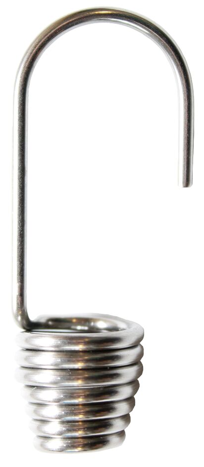 Teräskoukku 8mm kumiköydelle 