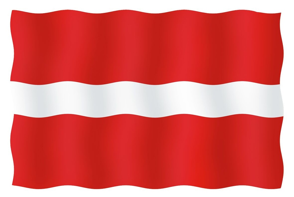 Vieraslippu Latvia, 20x30 cm 