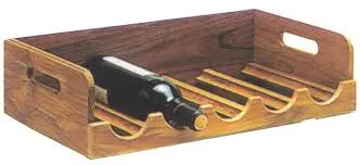Viinipulloteline 602390 Teak 