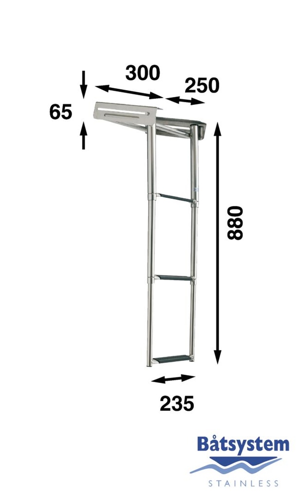 Teleskooppitikkaat keulatasolle, BKT73-250