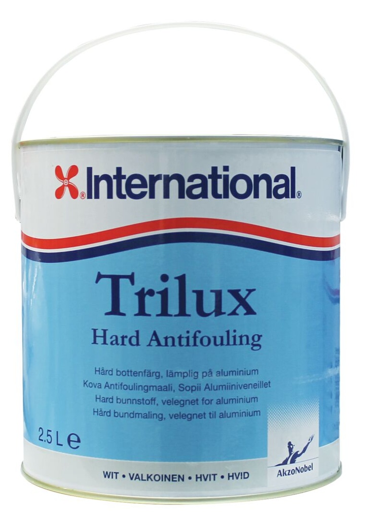 Kova eliönestomaali Trilux, valkoinen, 2,5L International