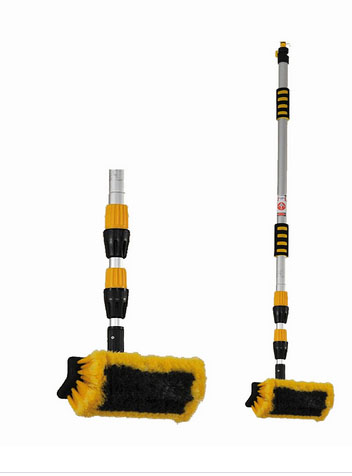 Pesuharja DeLuxe, teleskooppi alumiinivarsi 90-175 cm