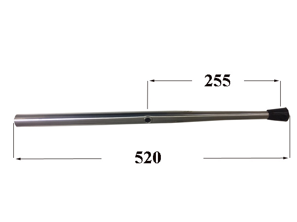 Kaidetolppa 25 x 520 mm 