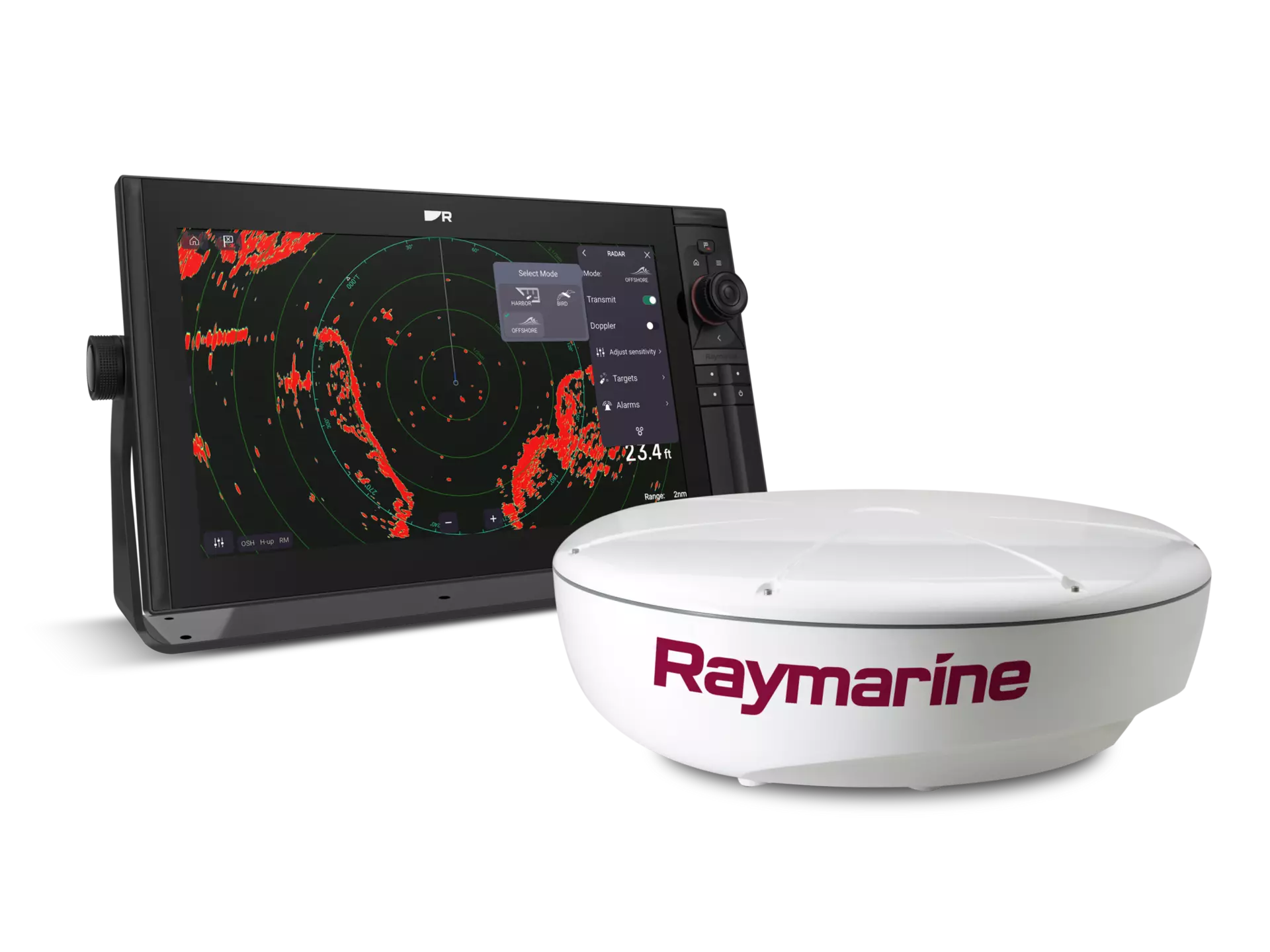 4kW 18" Color tutka + 10m Raynet