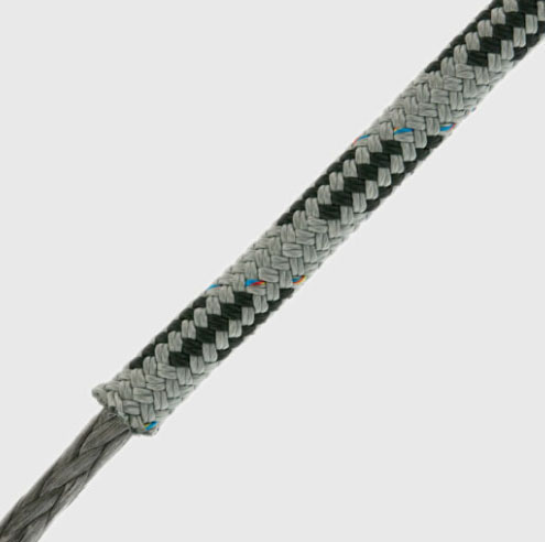 Köysi Dyneema ProRace 6 mm, harmaa-musta ml 1600 kg, hinta / m
