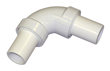 90 asteen kulma 38mm letkulle liimattava