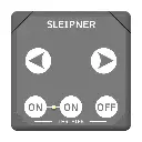 Käyttöpaneeli 12/24V, painonappi, Side-Power 8950G