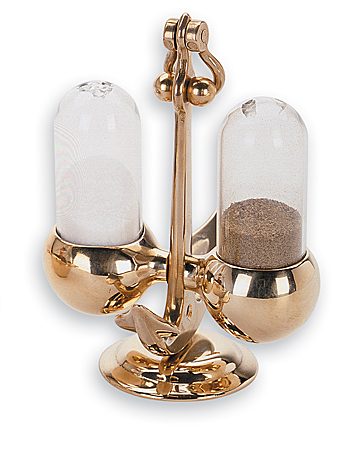 Mausteikko suola / pippuri messinki ankkuri