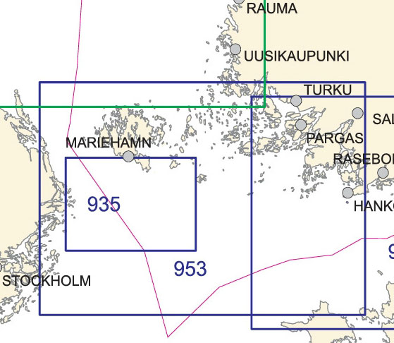 Yleiskartta 953, Saaristomeri 1:250 000 