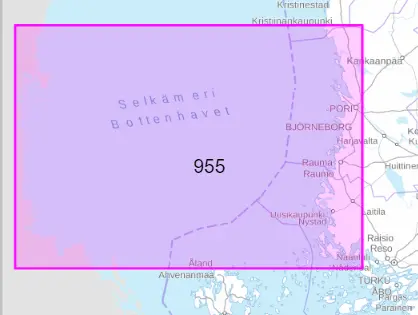 Yleiskartta 955, Eteläinen Selkämeri 
