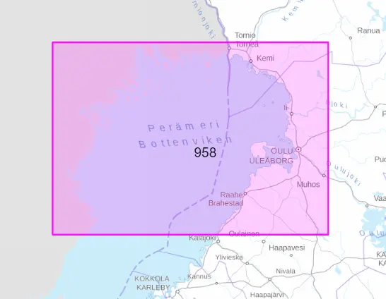 Yleiskartta 958, Perämeri 