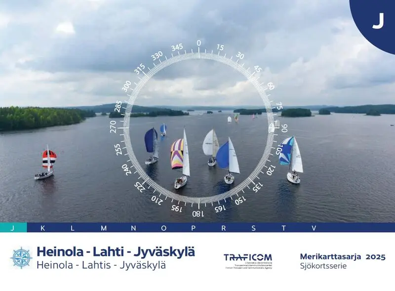Merikarttasarja J, Heinola-Lahti-Jyväskylä 