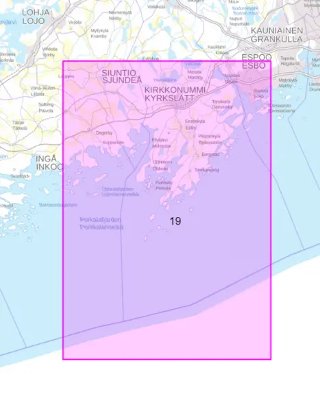 Rannikkokartta 19, Porkkala 