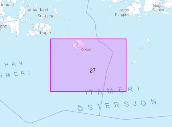 Rannikkokartta 27, Kökar-Utö 