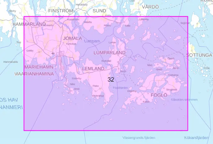 Rannikkokartta 32, Lemland 