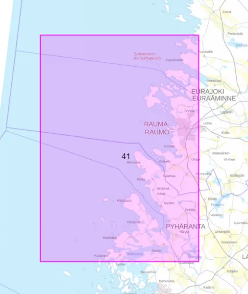 Rannikkokartta 41, Rauma 
