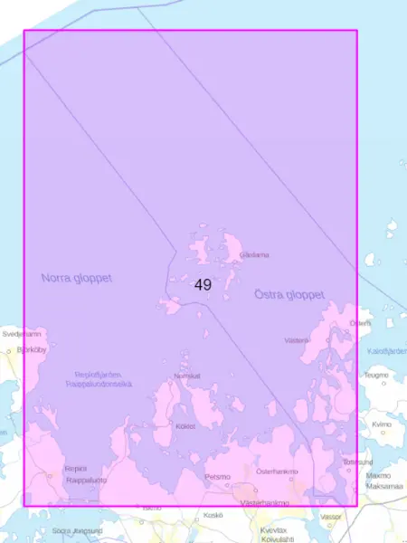 Rannikkokartta 49, Mikkelinsaaret 