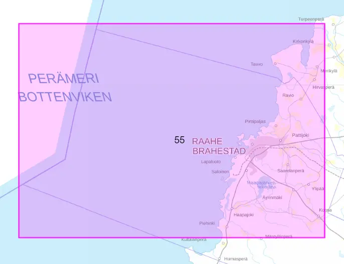 Rannikkokartta 55, Raahe 
