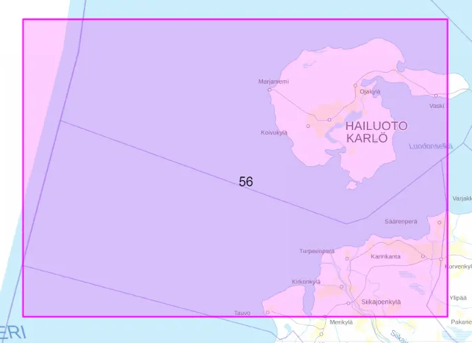 Rannikkokartta 56, Hailuoto 