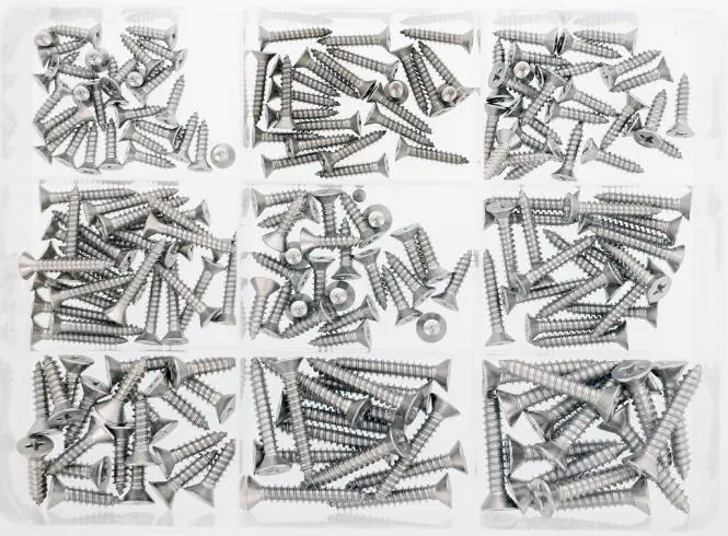 Countersunk head tapping screws assortment bo 