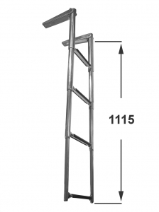 Teleskooppiset tikkaat 4-ask uimatason päälle, Aisi 316