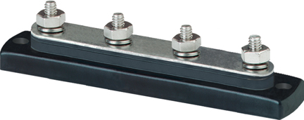 Kytkentäkisko 4 x 1/4", 150A n Bus