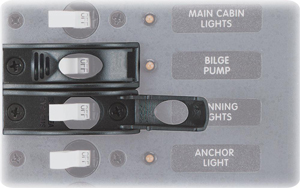 Katkaisimen lukitus on/off Guard