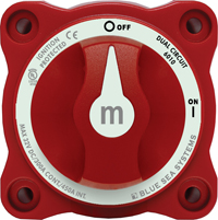 Päävirtakatkaisija mini, 2-nap 72x72mm, 450A-5min