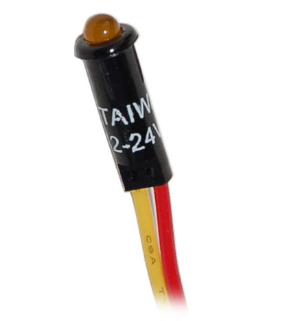 Ledvalo paneleille amber 12V 