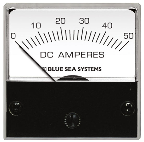 Analoginen mittari 0-15 A DC 51 x 51mm + sisäinen shunt.