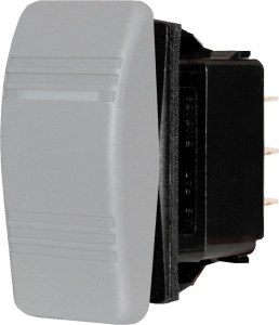 Contura DPDT On-Off-On . Harmaa