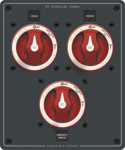 DC päävirtapaneeli, 3-katk. 500A-5min, 159x191mm