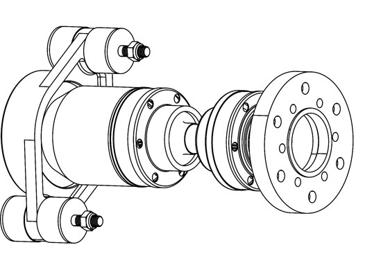 Painelaakeri 115 1 1/2 tuuma akselille
