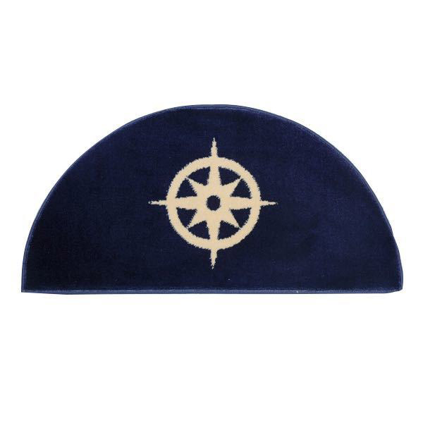 Matto 47 x 91 cm kompassi, ovaali sininen