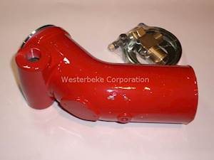 Westerbeke pakoputken mutka 45 astetta, 55 - 108