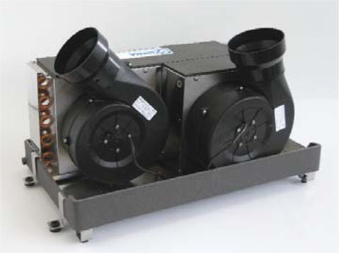 Lauhdutin EVA17 Slim, 2x1300W lämmitys 17000 Btu/h