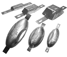 Runkosinkki, muoto-anodi 2 kg 