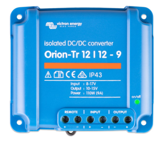 Orion-Tr muuntaja 12/12-9A (110W) galvaaninen eristys