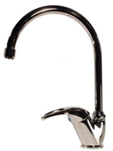 Keittiöhana kromattu messinki 