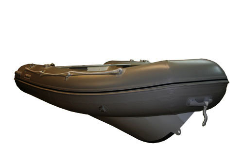 Kumivene 320 cm, alum pohja RIB, musta