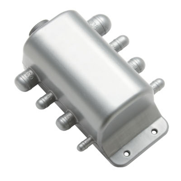 Poistovesien yhdistetty lähtö 1x38mm kierre / 13/2x19/22/25/28,5/32/38 mm letkulähtö