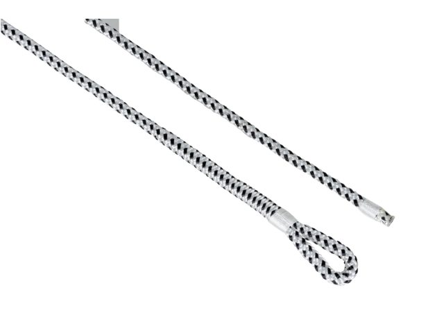 Lepuuttajaköysi 8mm- 2,5m, valk-musta (2 kpl)